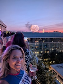 Perfect spot to watch the fireworks.