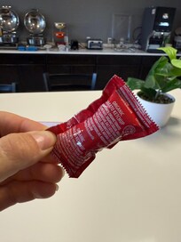Ketchup packets so old, they puffed up
