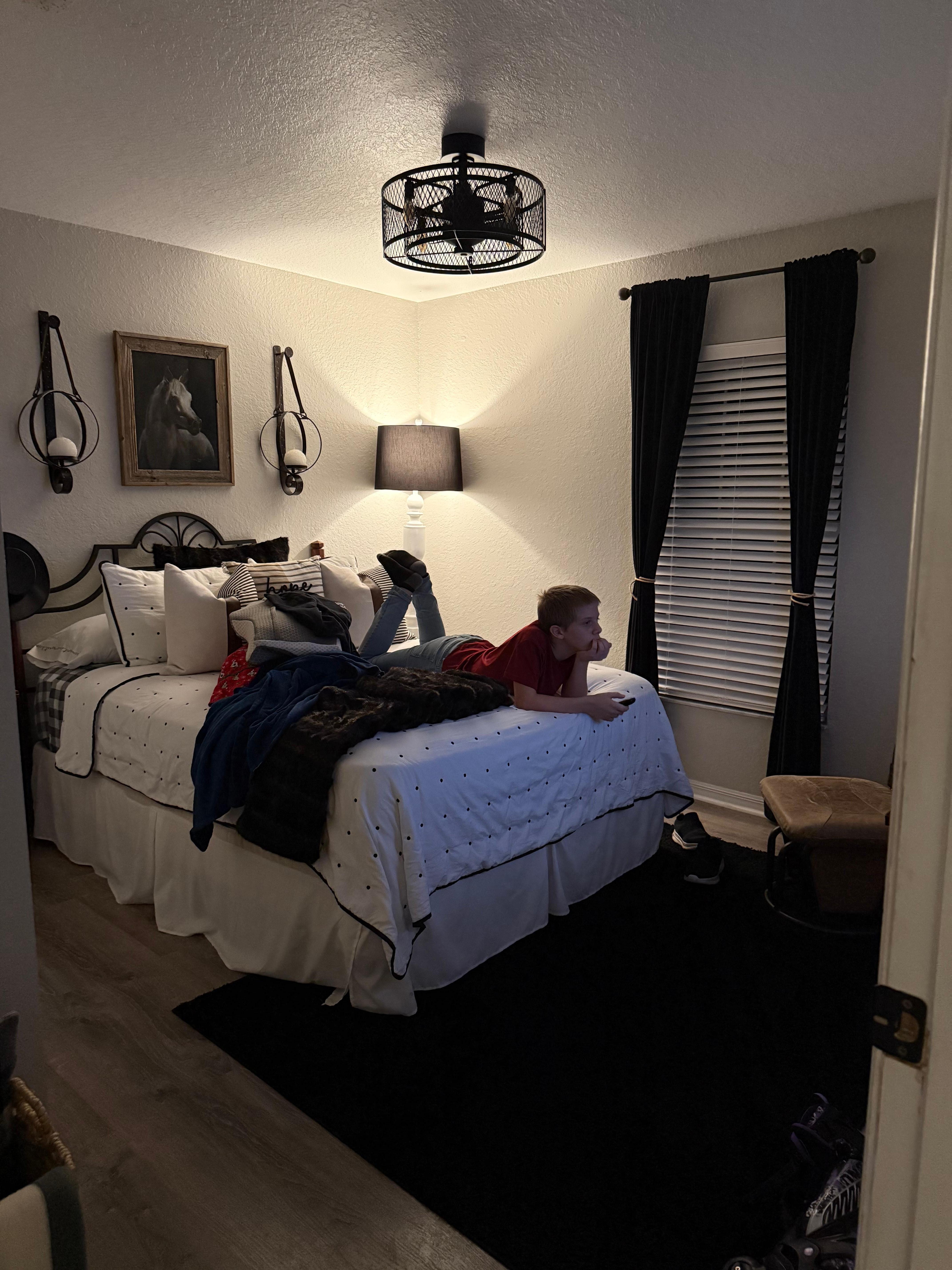 Every room was cozy, beautifully decorated, and the kids never mind a TV being by the bed!