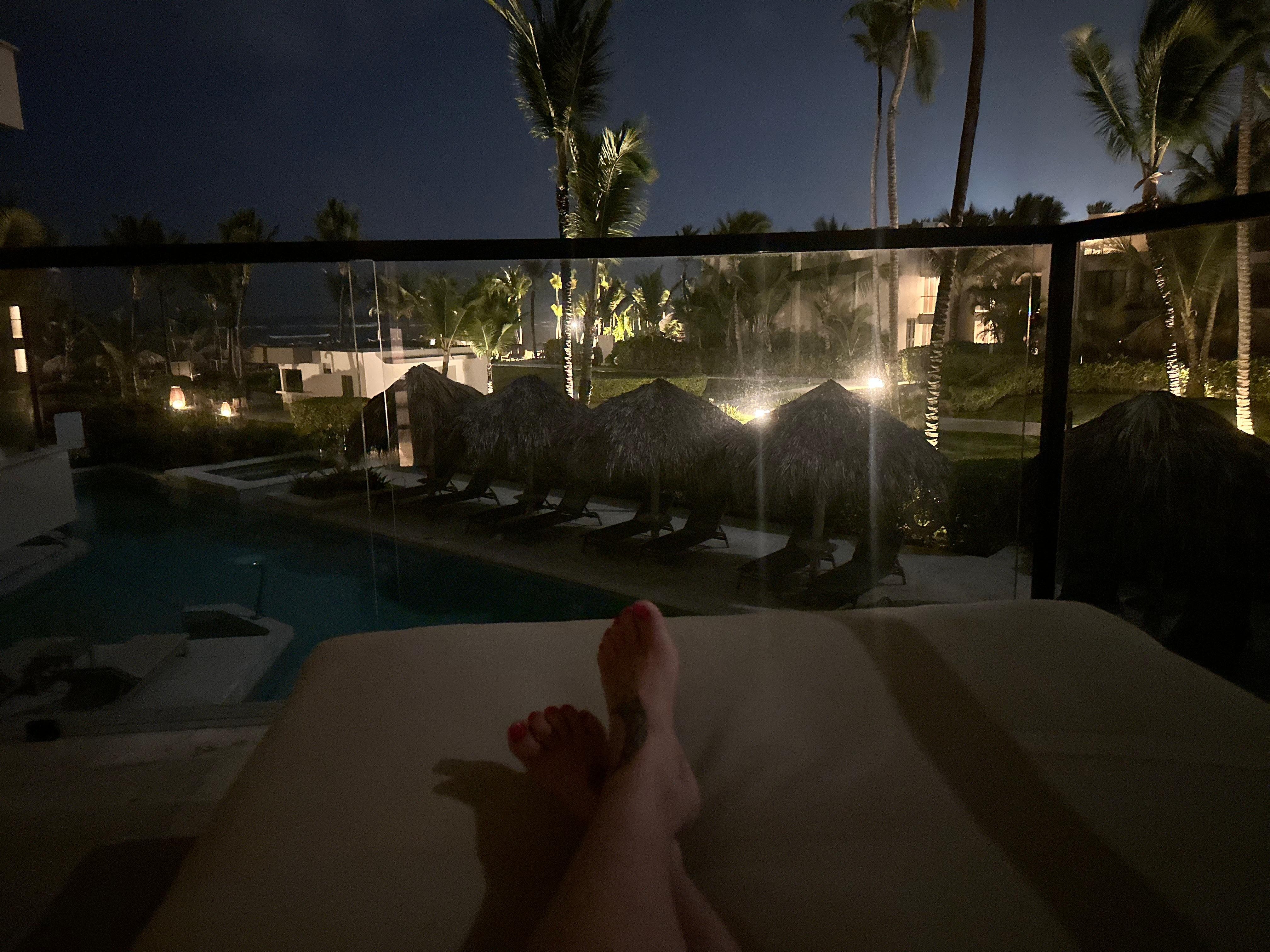 My view from my patio suite 