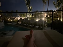 My view from my patio suite