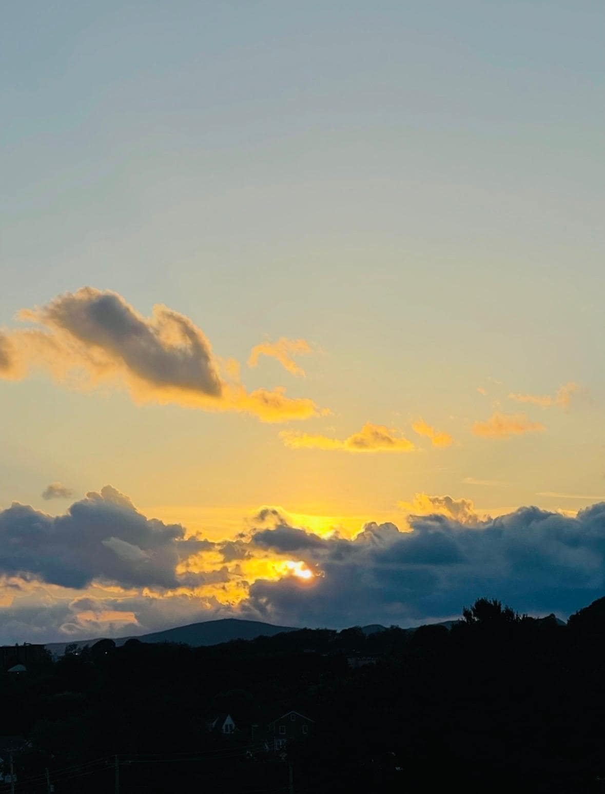Sunset from the rooftop bar. 