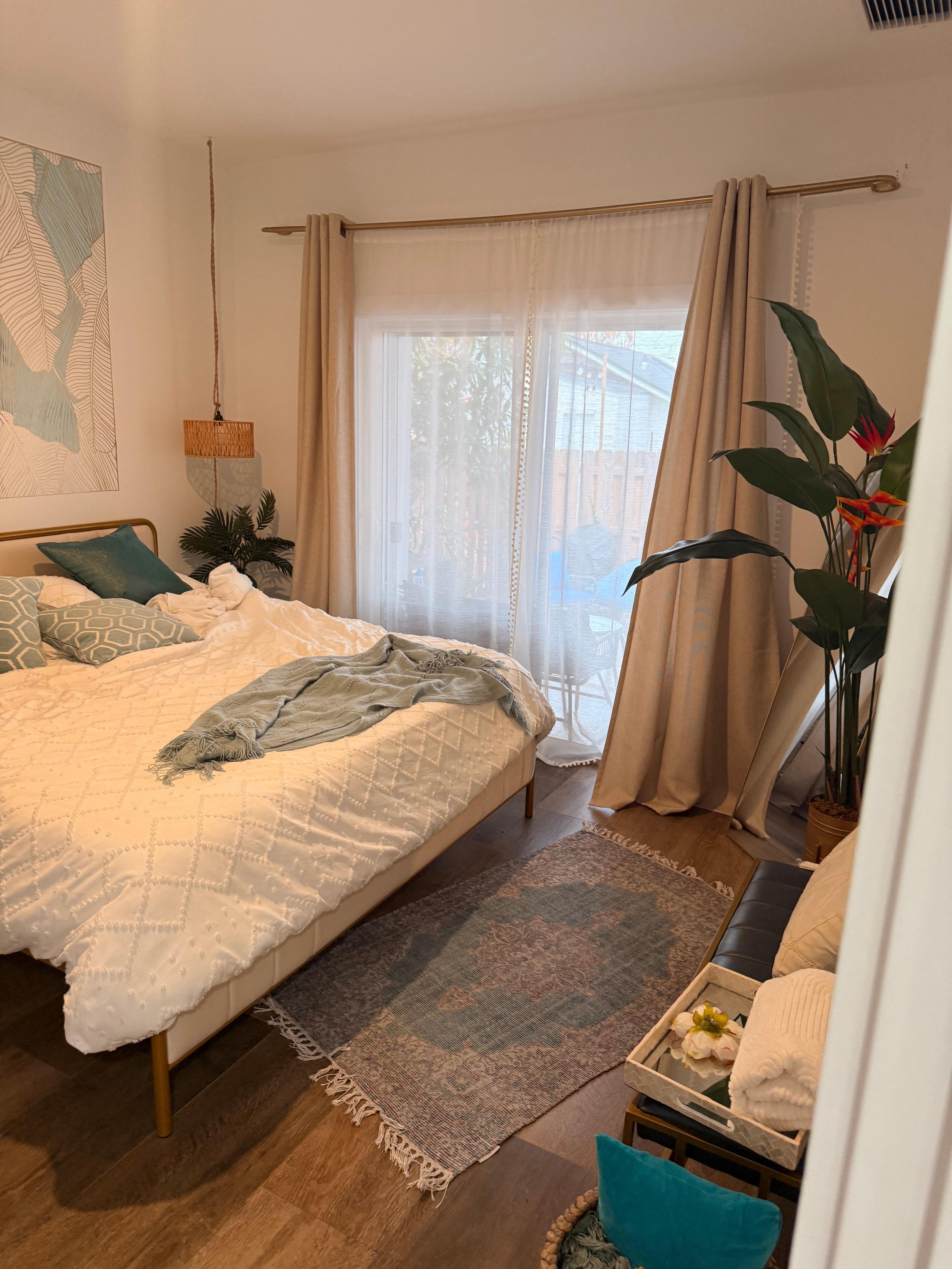 Primary bedroom has walk-in closet and large full bath