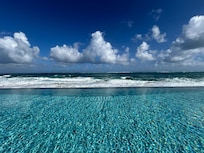 View from the infinity pool to the Atlantic.