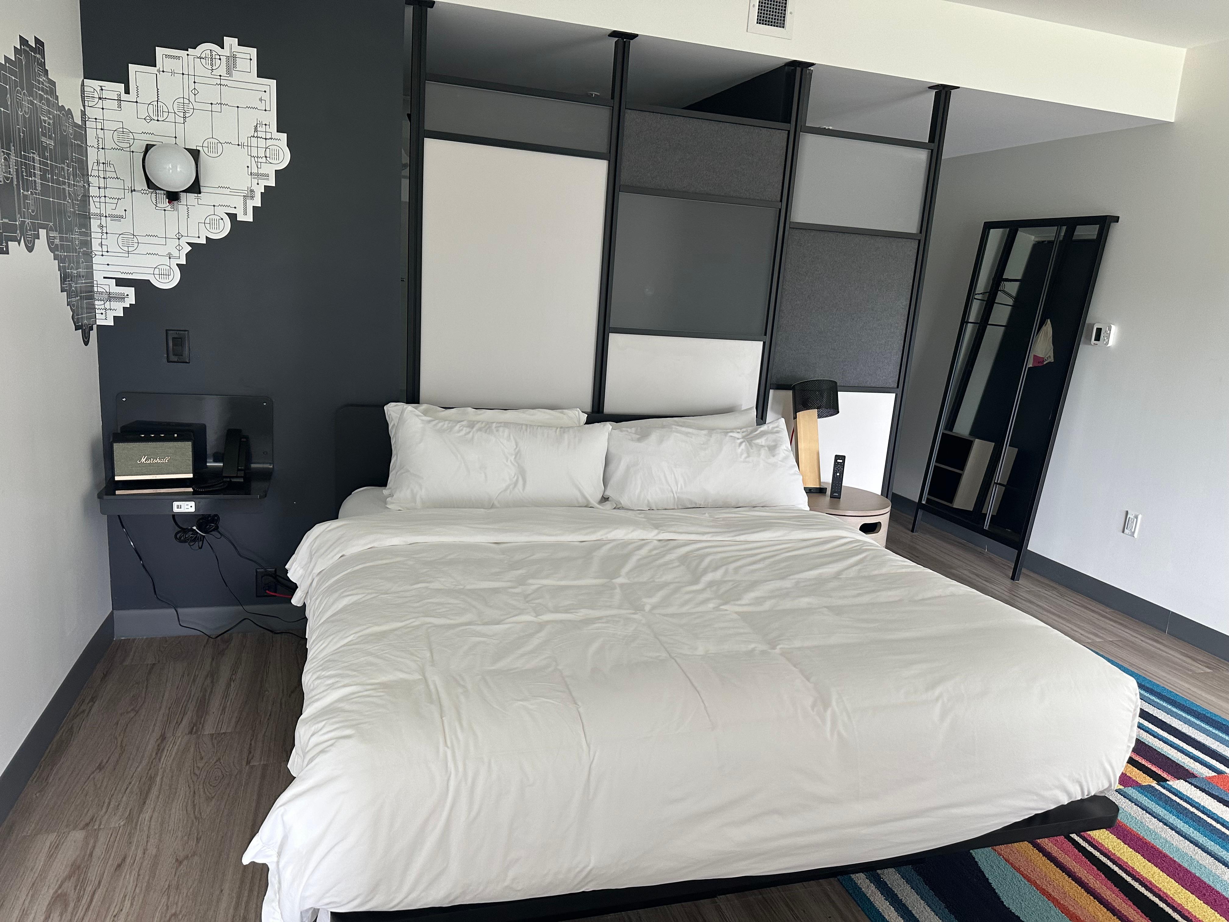 King bed upgraded