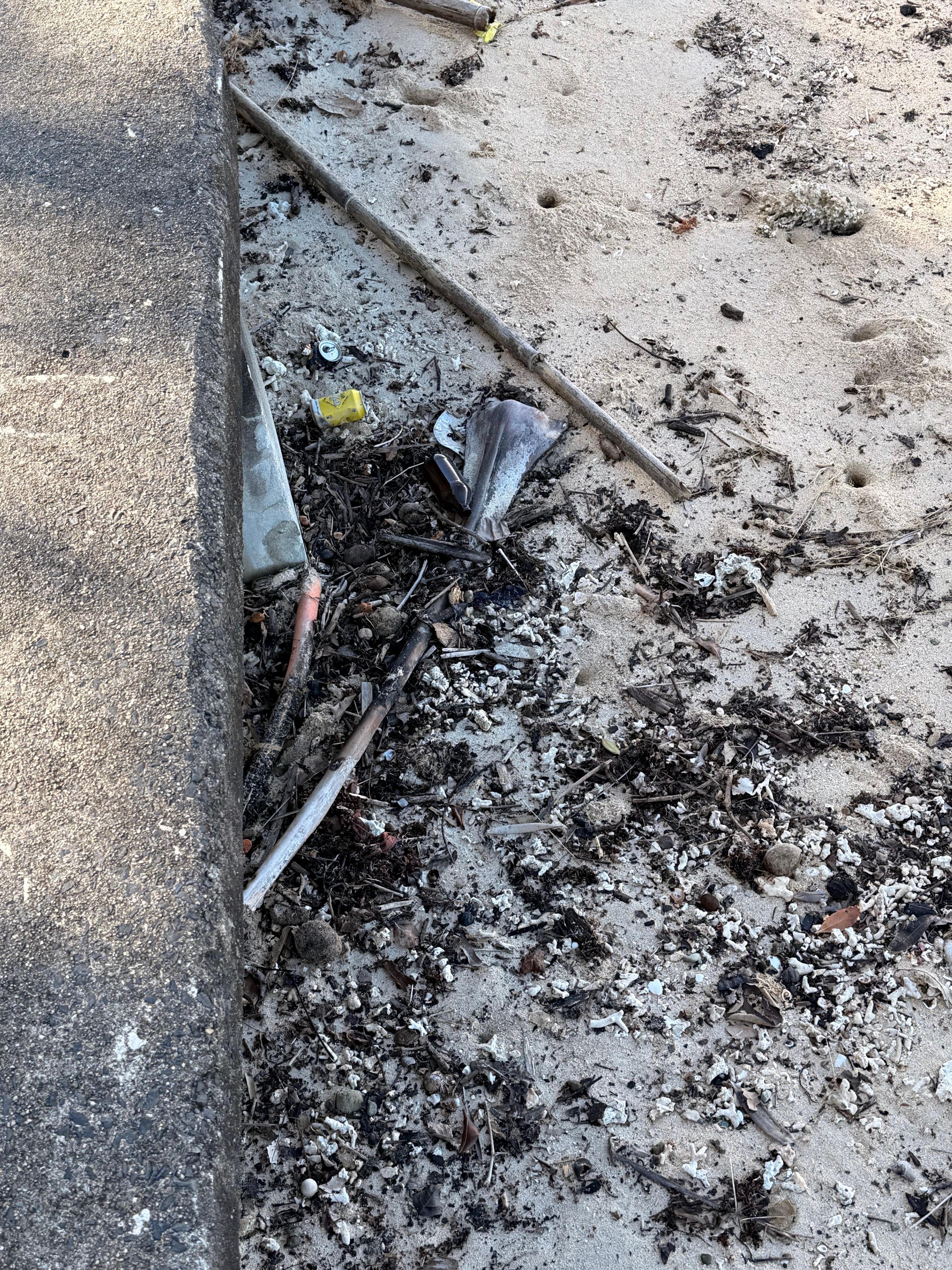 Not safe to be walking on the beach bear feet anymore.