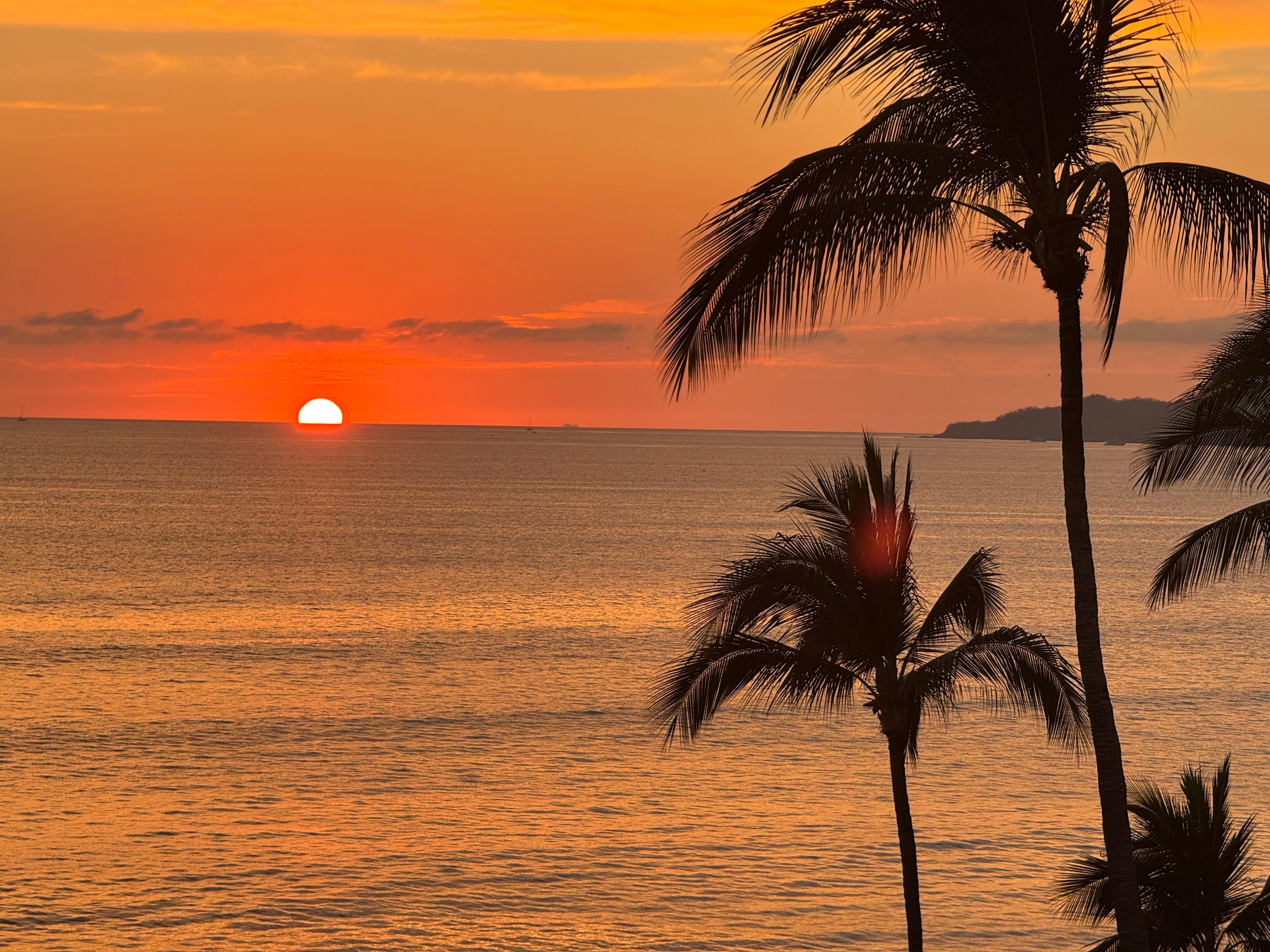 Sunset from the balcony