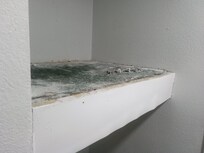 Shelf above non-existent coat closet