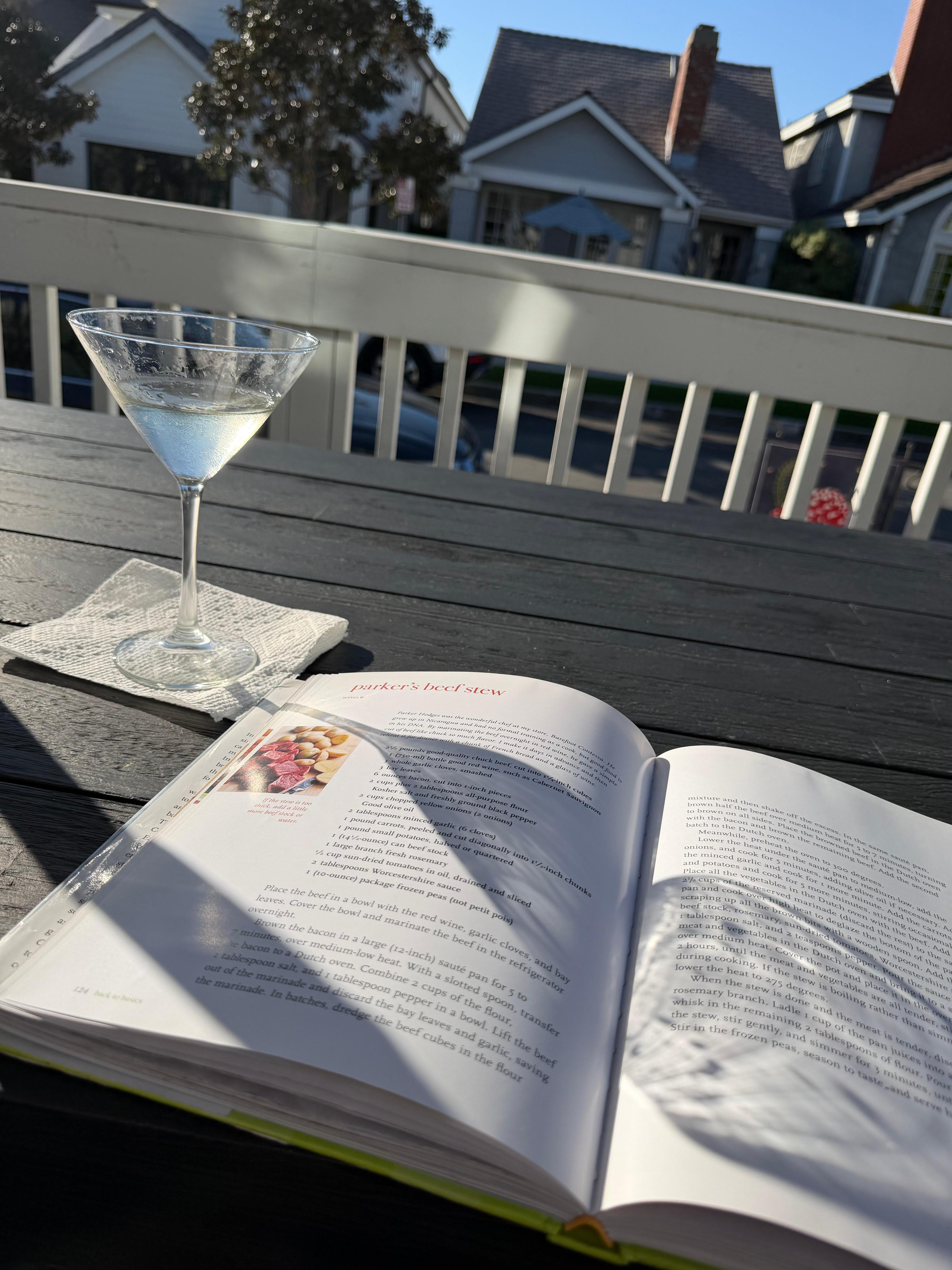 Enjoying peaceful patio life 