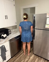 Narrow entryway upstairs