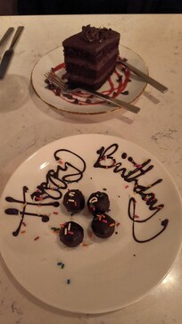 Complimentary chocolate truffles for mentioning that it was my birthday!