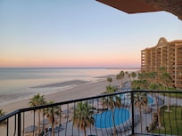 Sunset from the balcony.