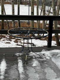 Unusable patio table