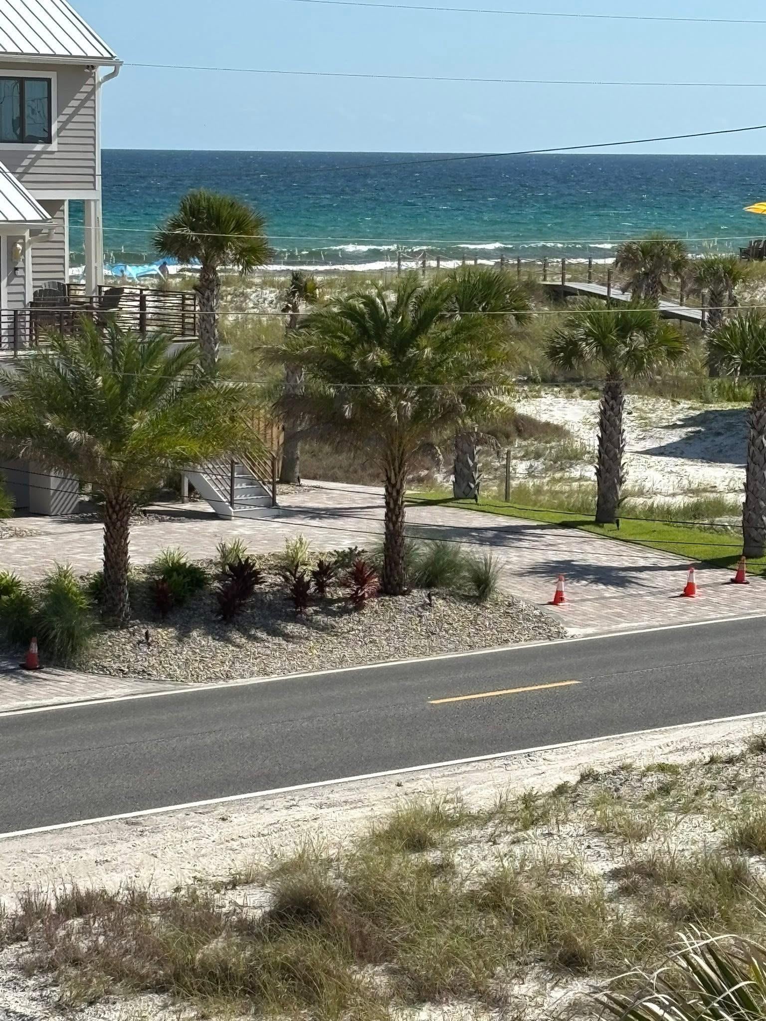 From balcony upstairs 