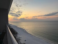 Sunrise from the fifteenth floor!