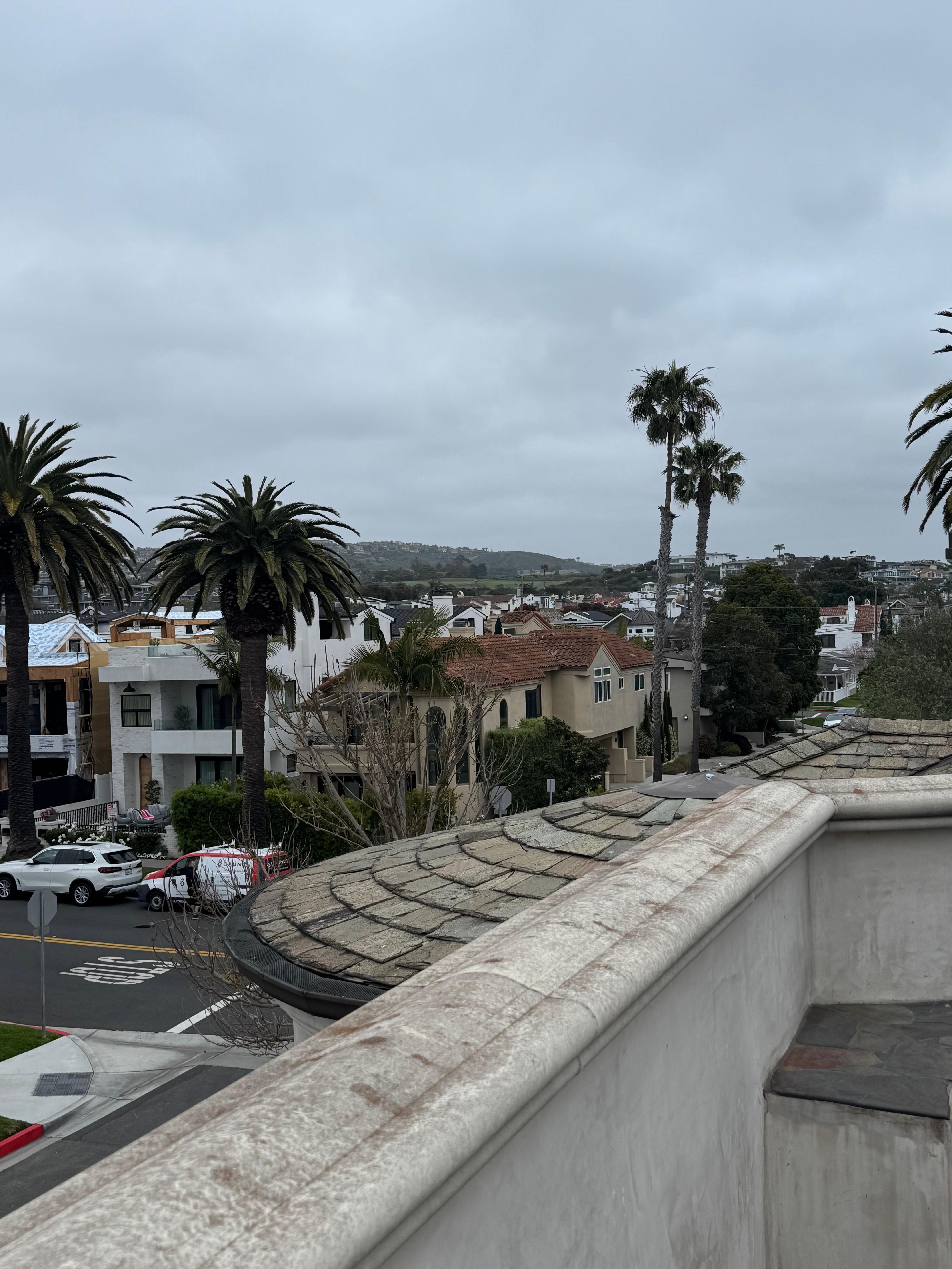 From the rooftop.