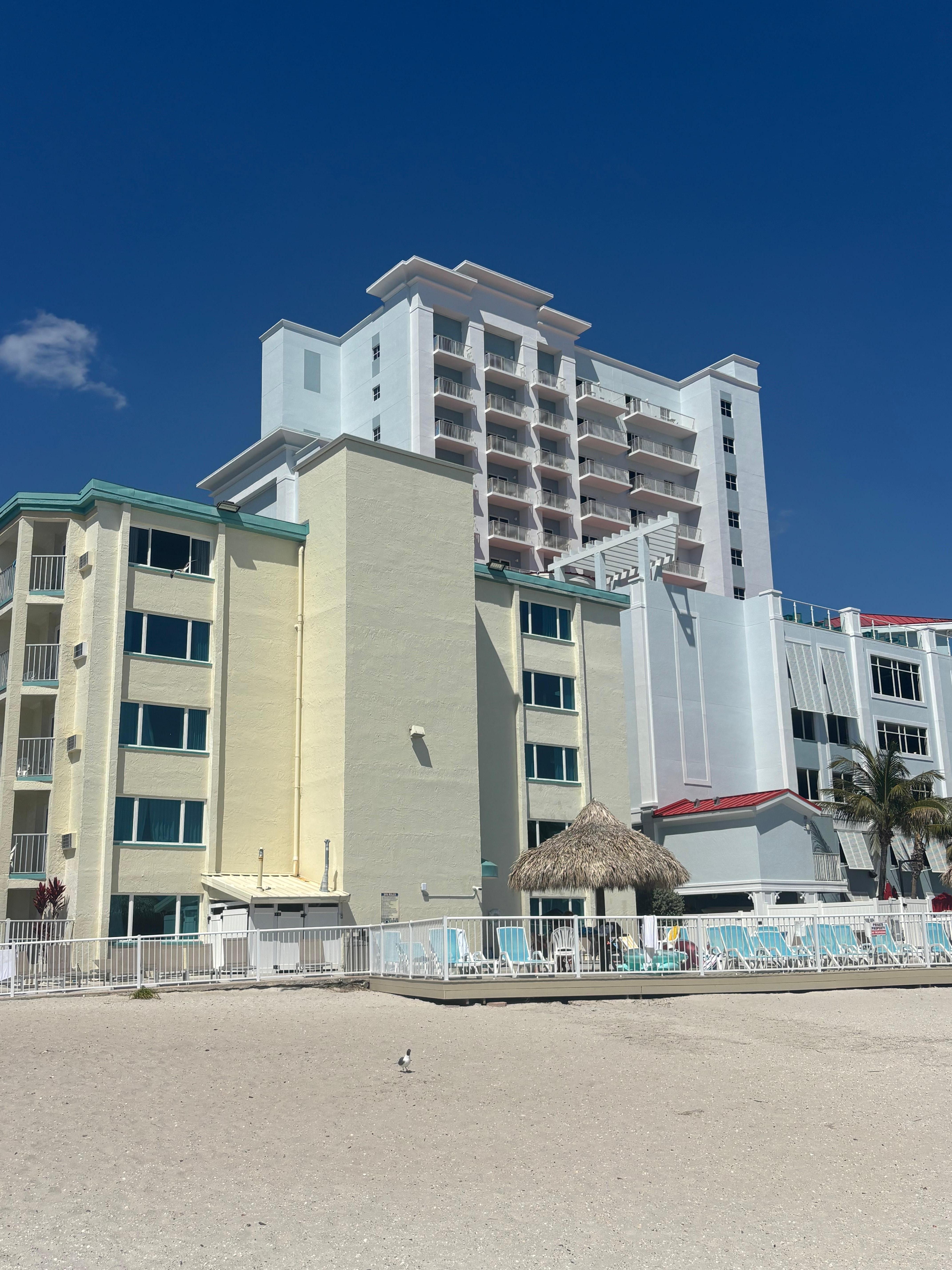 right on the beach 