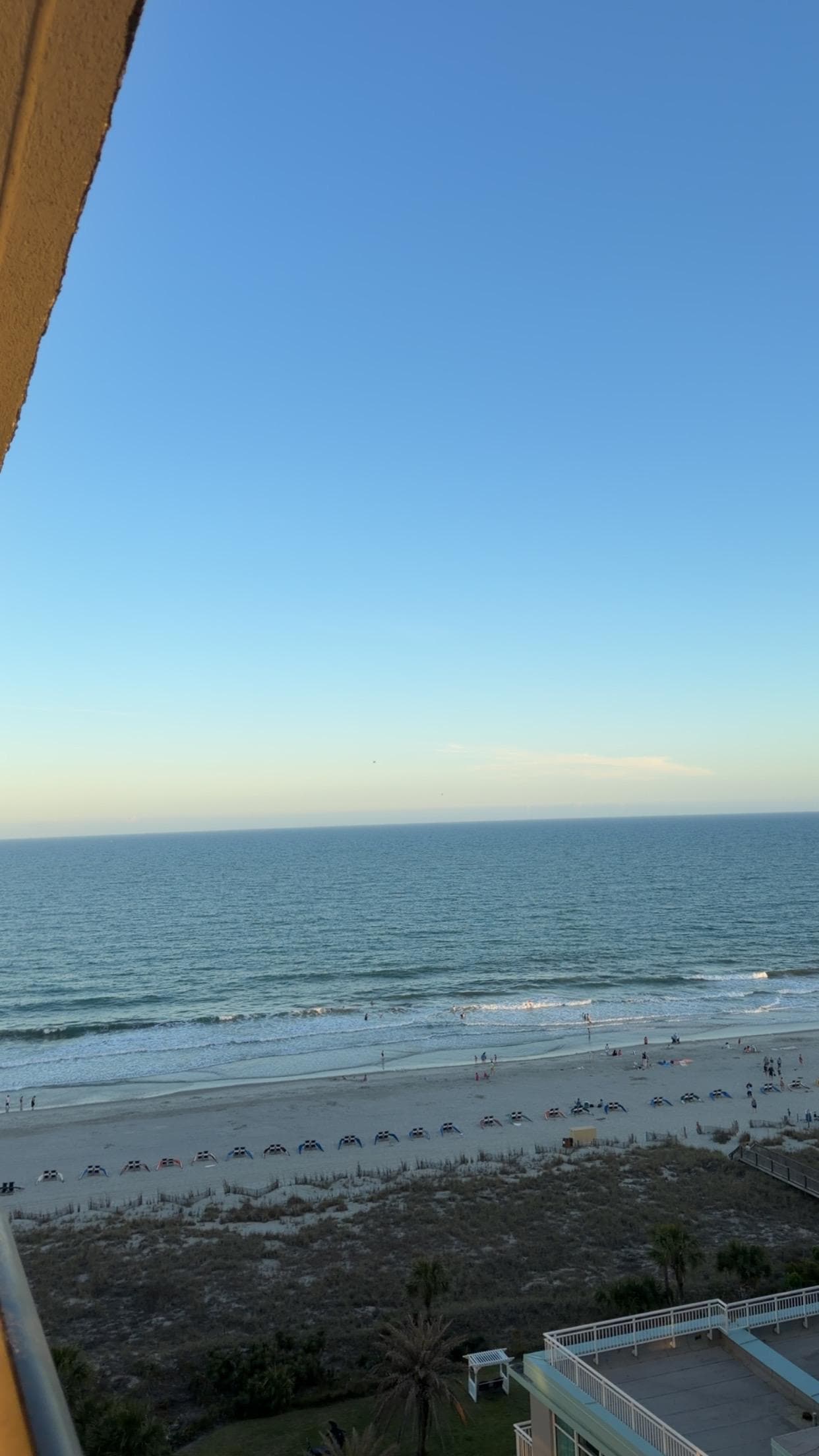 From the master bedroom balcony 