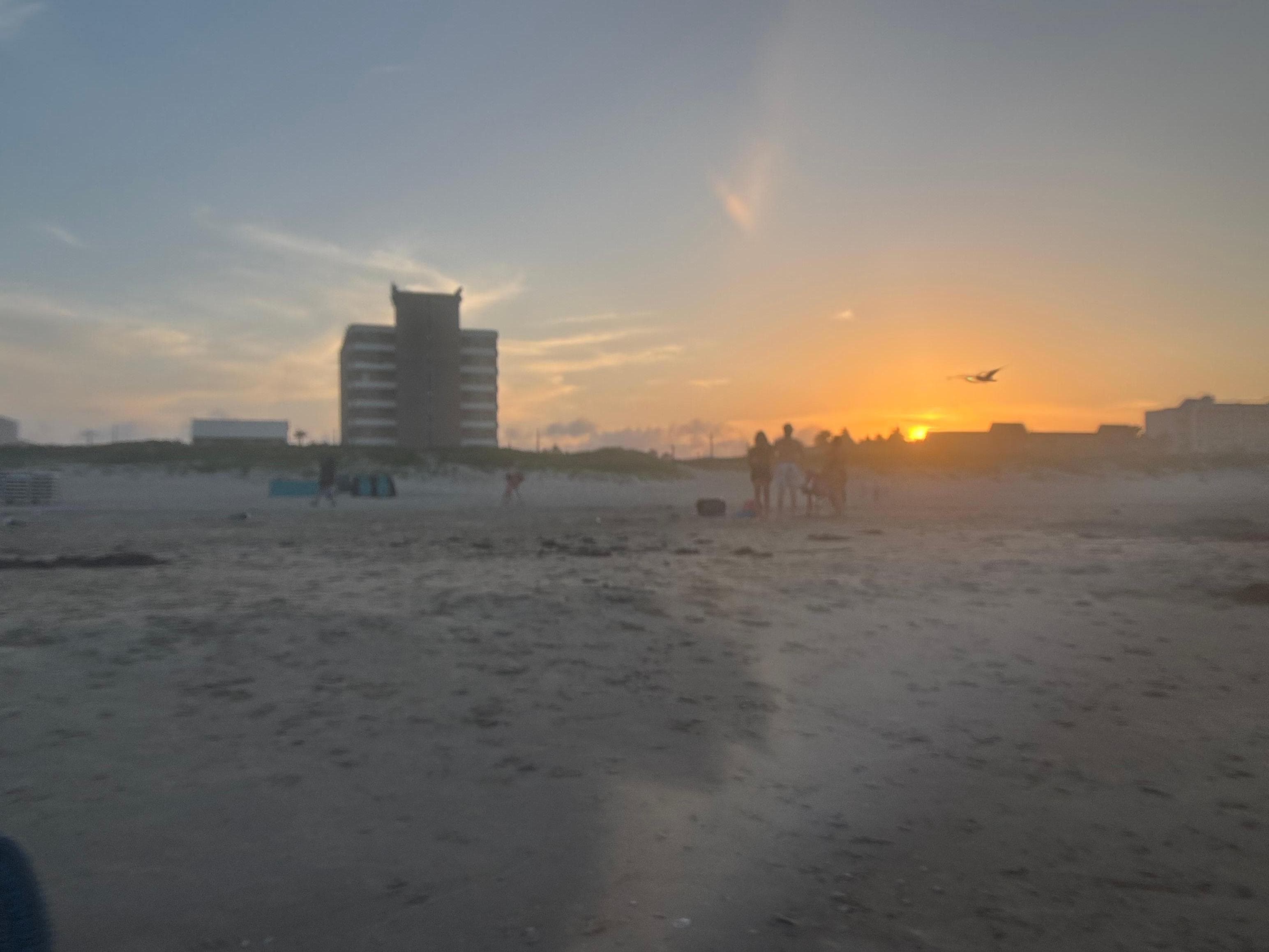 View of Padre South from the beach 