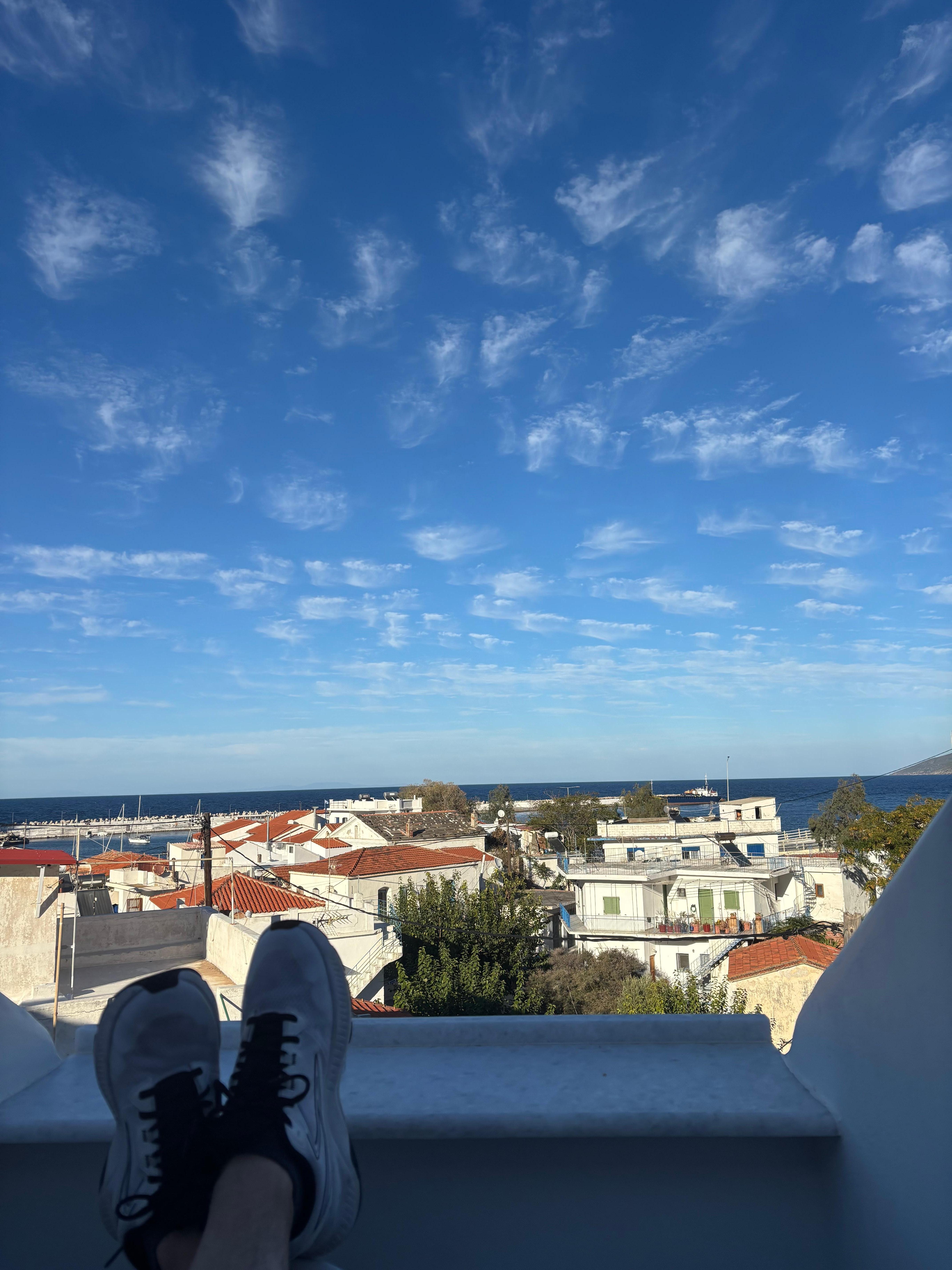 View out tiny balcony