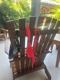 Bikini life! And a great place to read a book🌈🙌