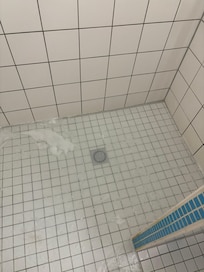 Shower would not drain, took at least 30 min.