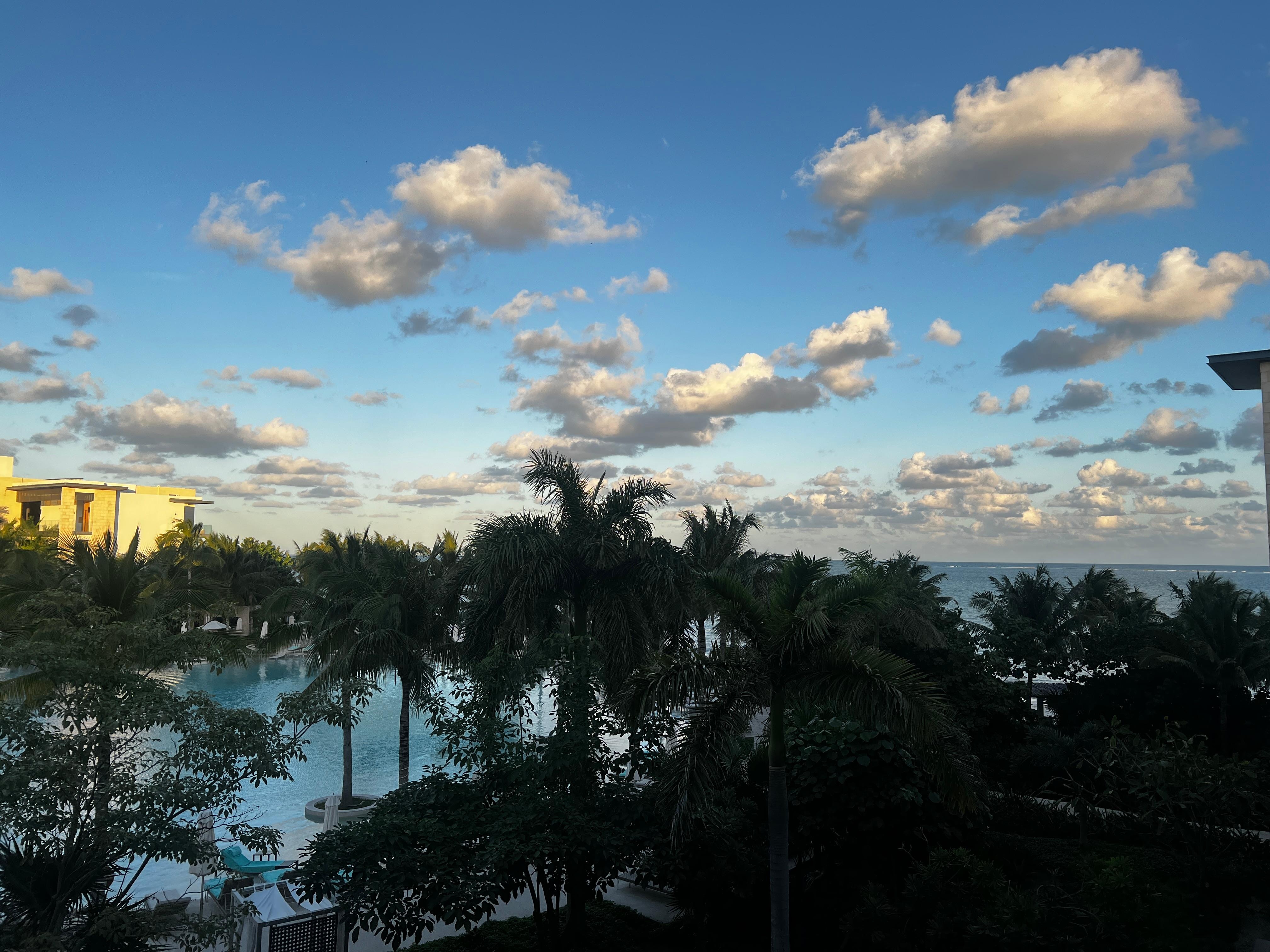 View from our partial ocean view balcony