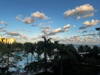 View from our partial ocean view balcony