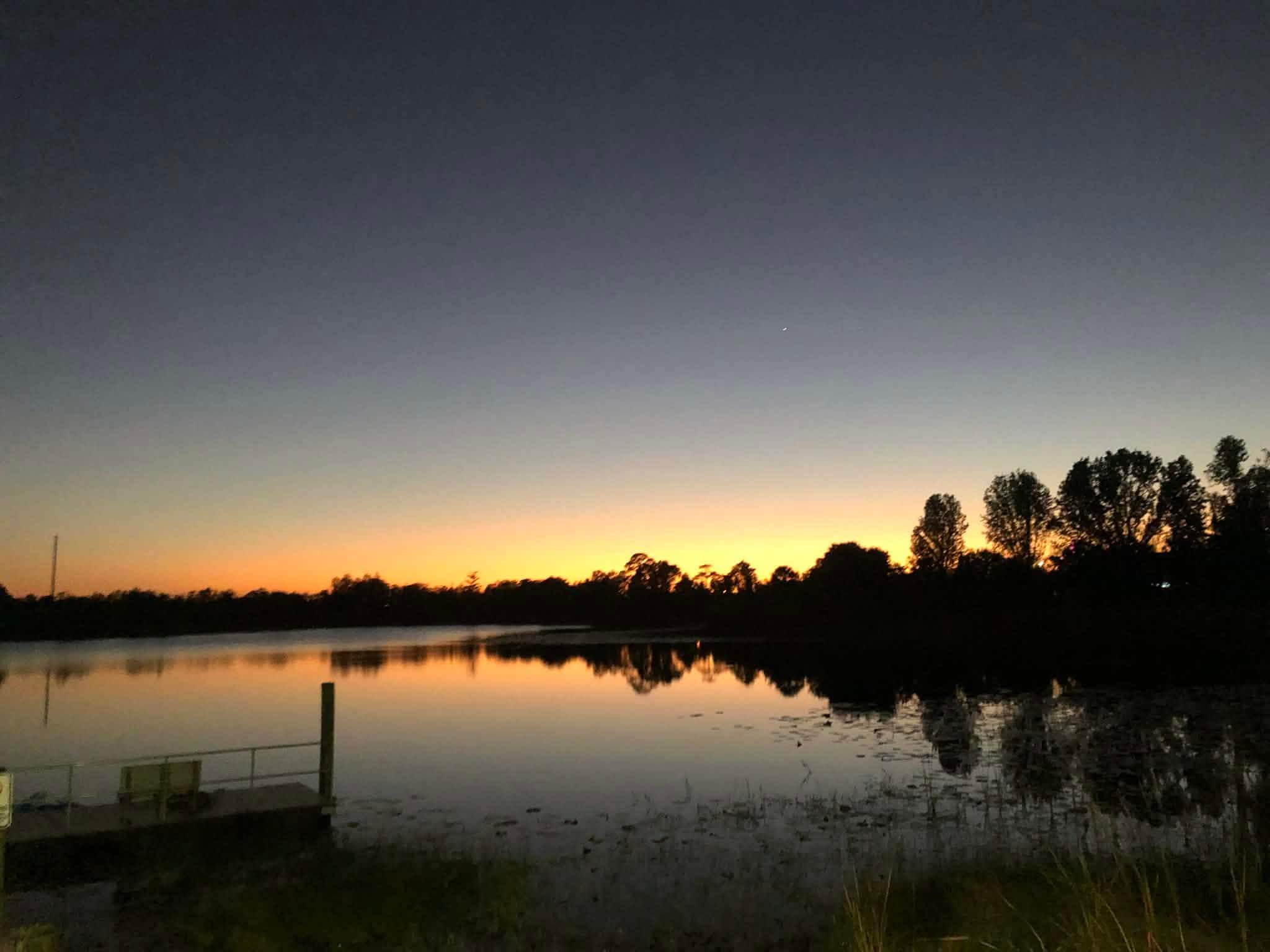 Sunset on the lake