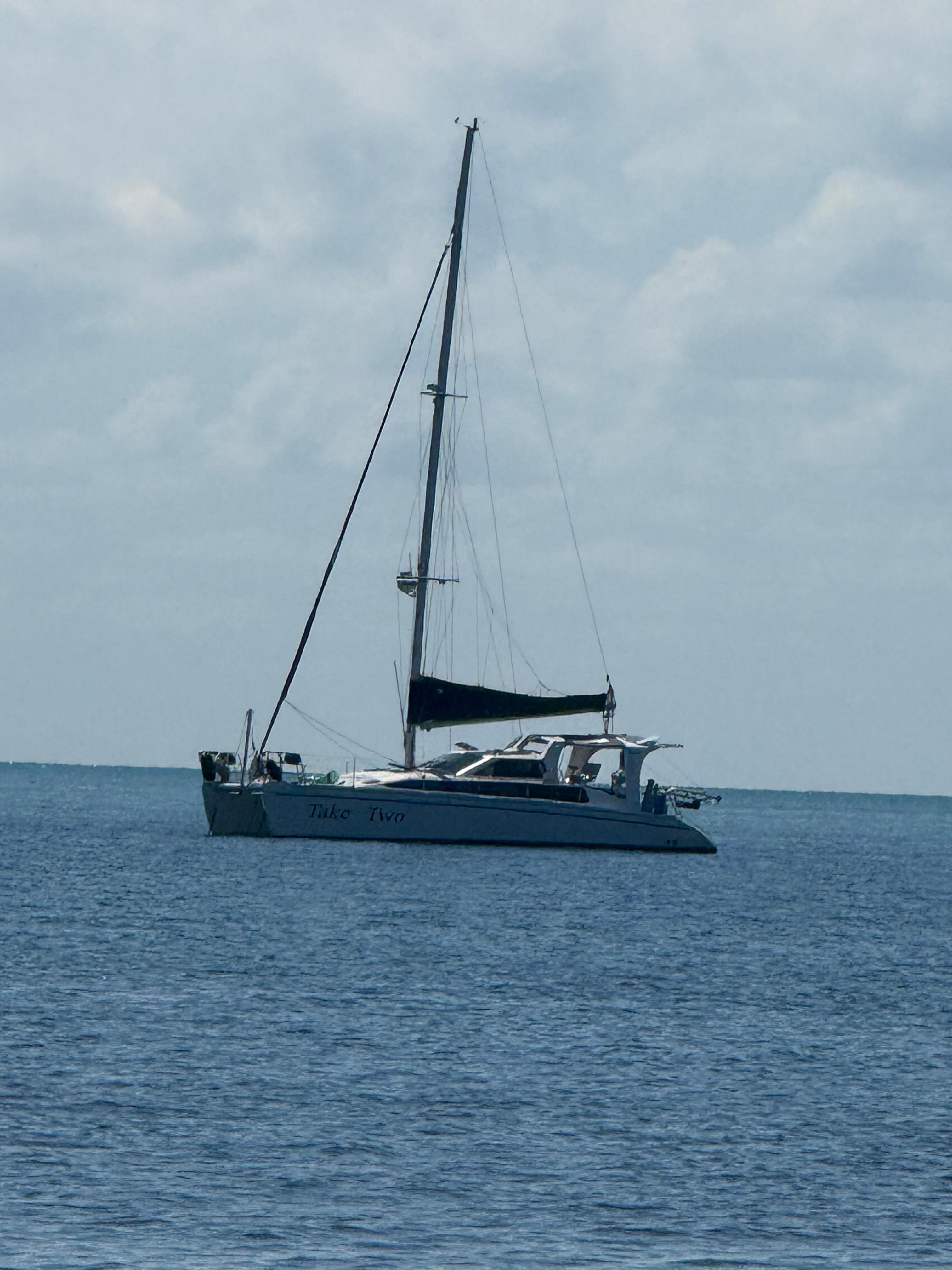  Boat moored at the marina.