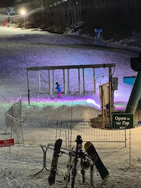 Slopes just down the hill from house