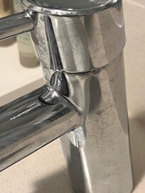 Dirty faucet handle