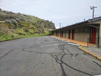 Parking at upper level building.