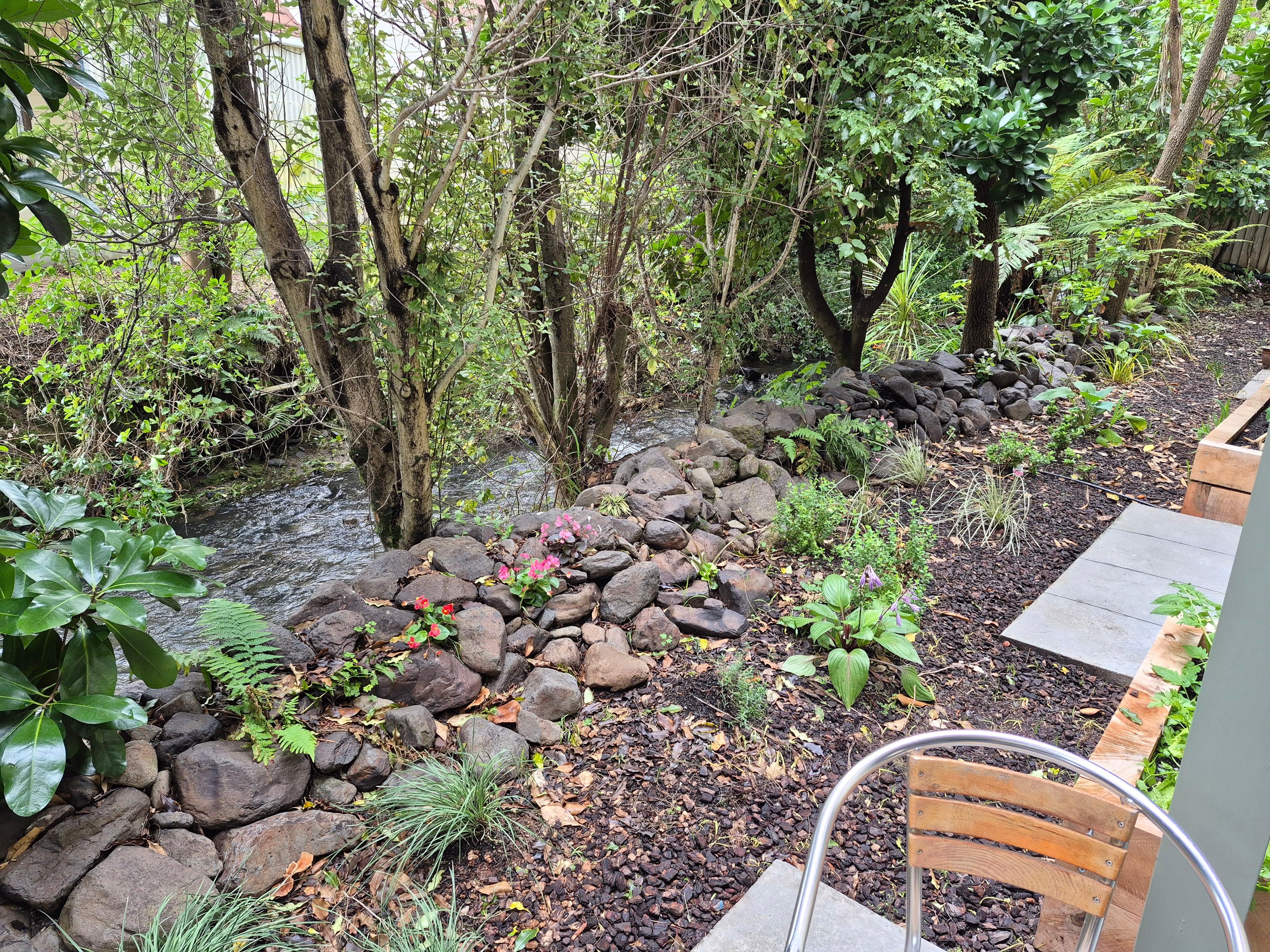 Stream outside our room