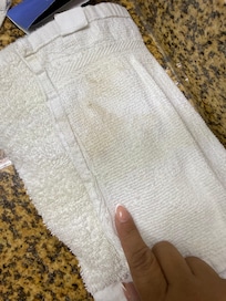 clean stain towels