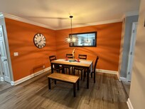 dining area with room to comfortably seat 6