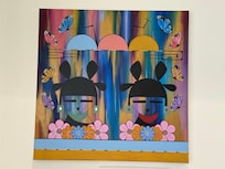 Artwork in the breakfast area