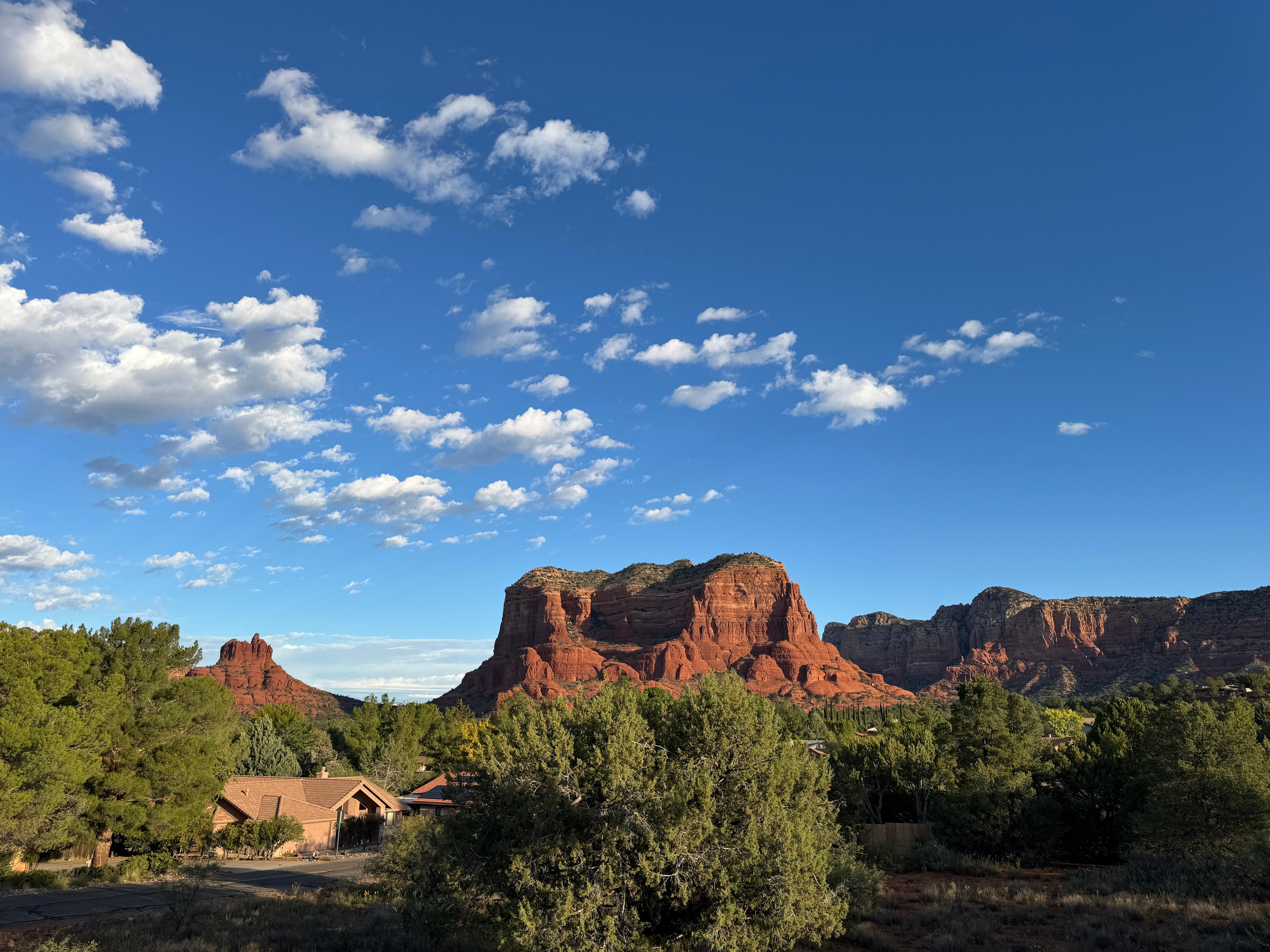 Morning view from the balcony.