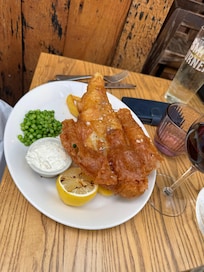 Fish and chips at The White House, Guildford