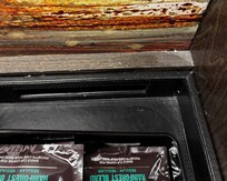 Dust in the back of the coffee supplies.