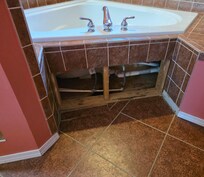 Open plumbing.