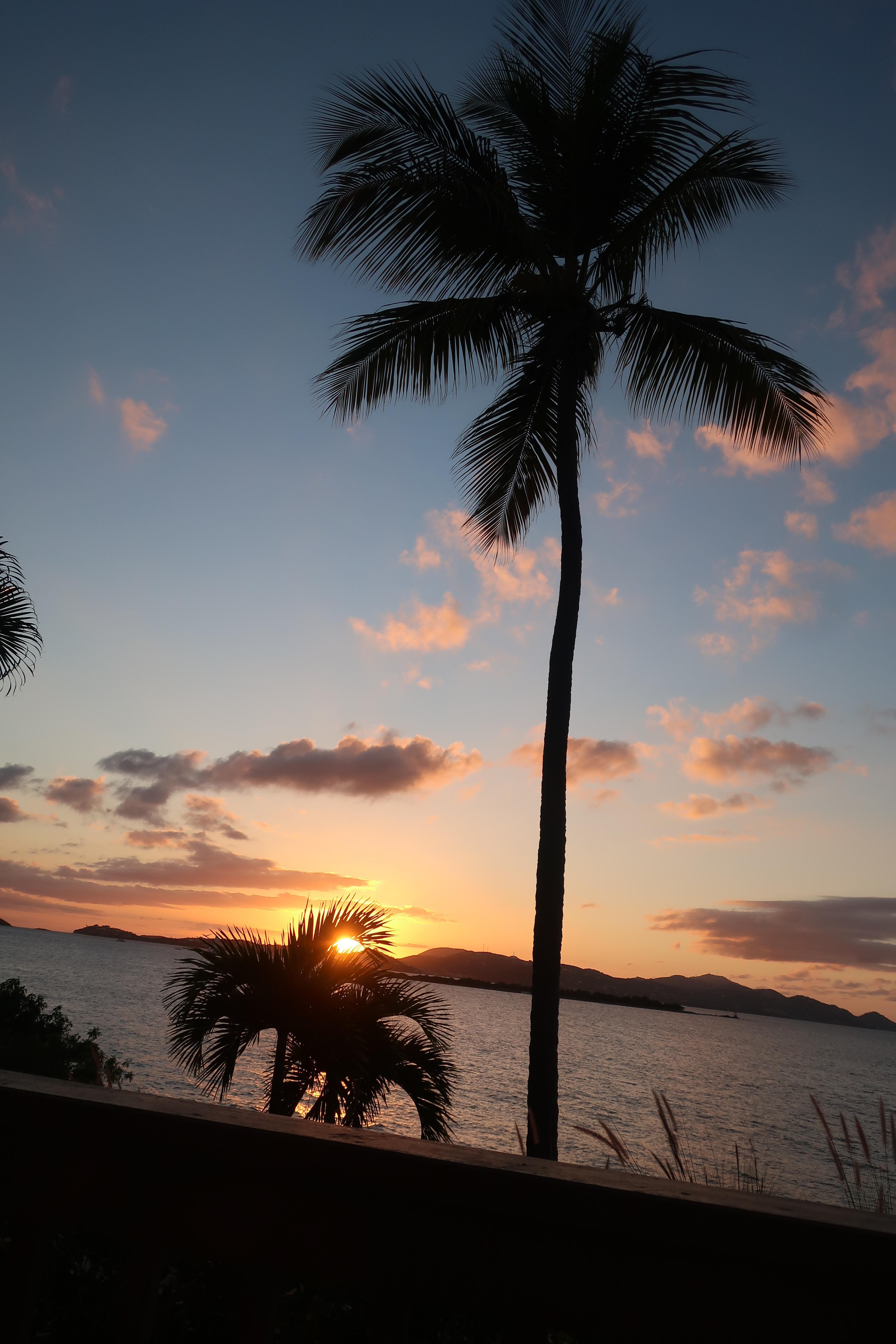 Sunset from porch.