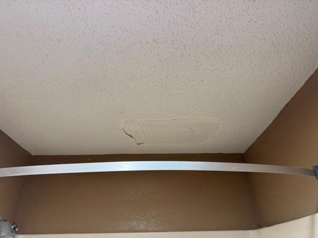 Bathroom ceiling.