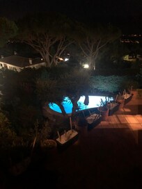 from the terrace at night