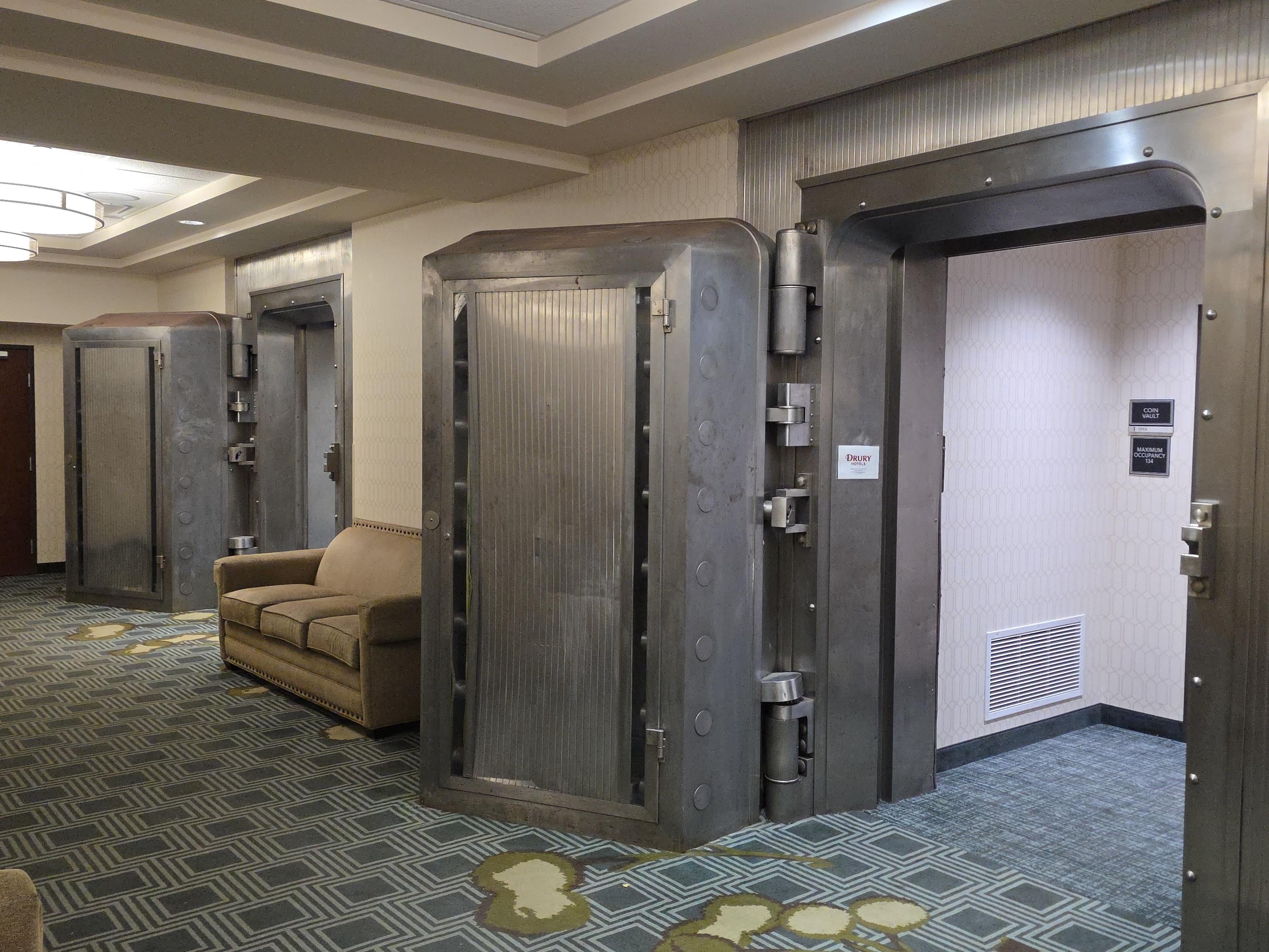 Repurposed Federal Reserve building, cool vaults in basement