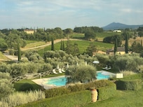 View of the pool from our room.