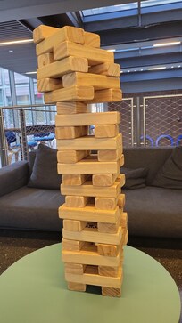 Jenna in lounge areas at hotel