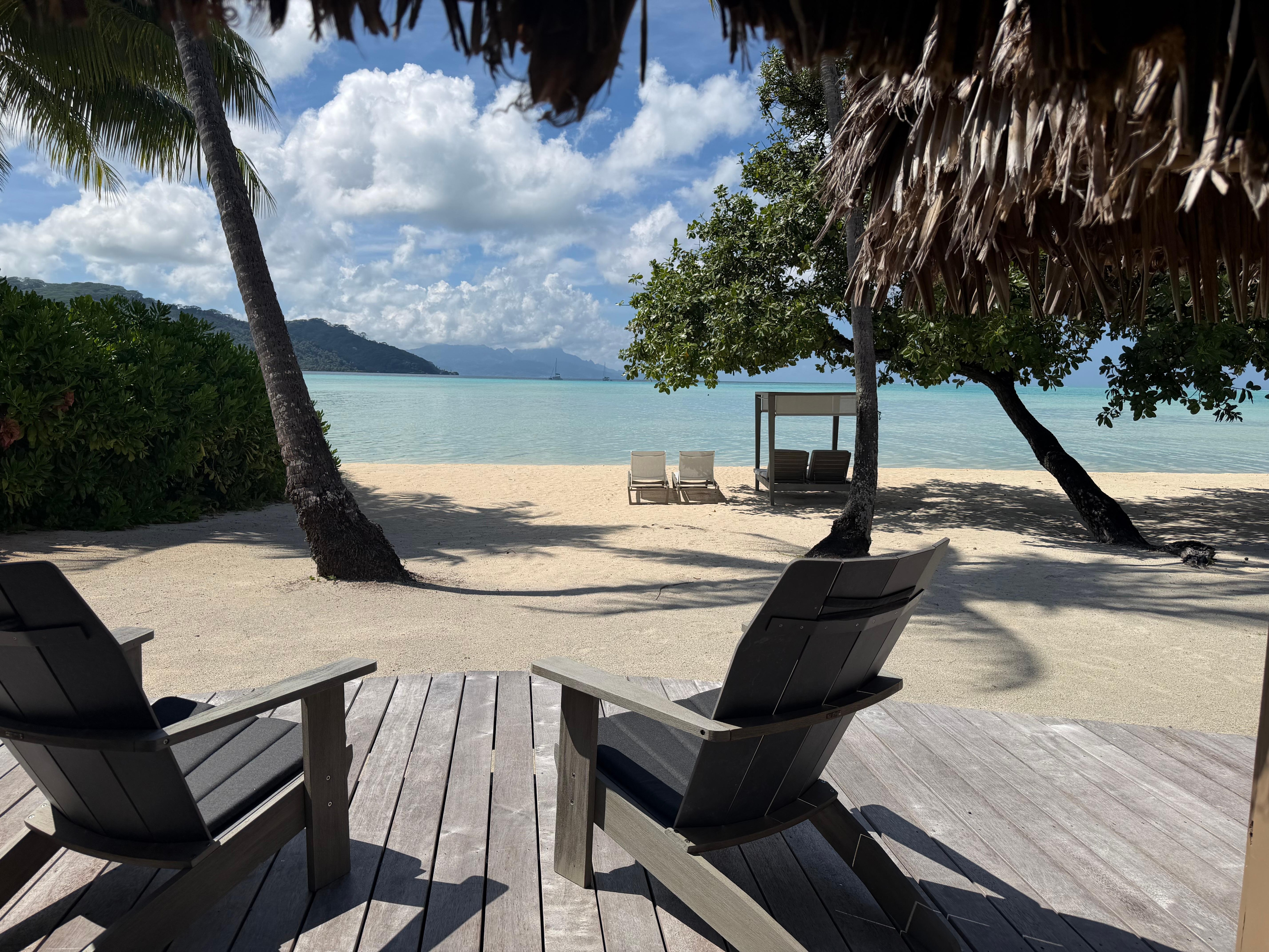 Private area of beach