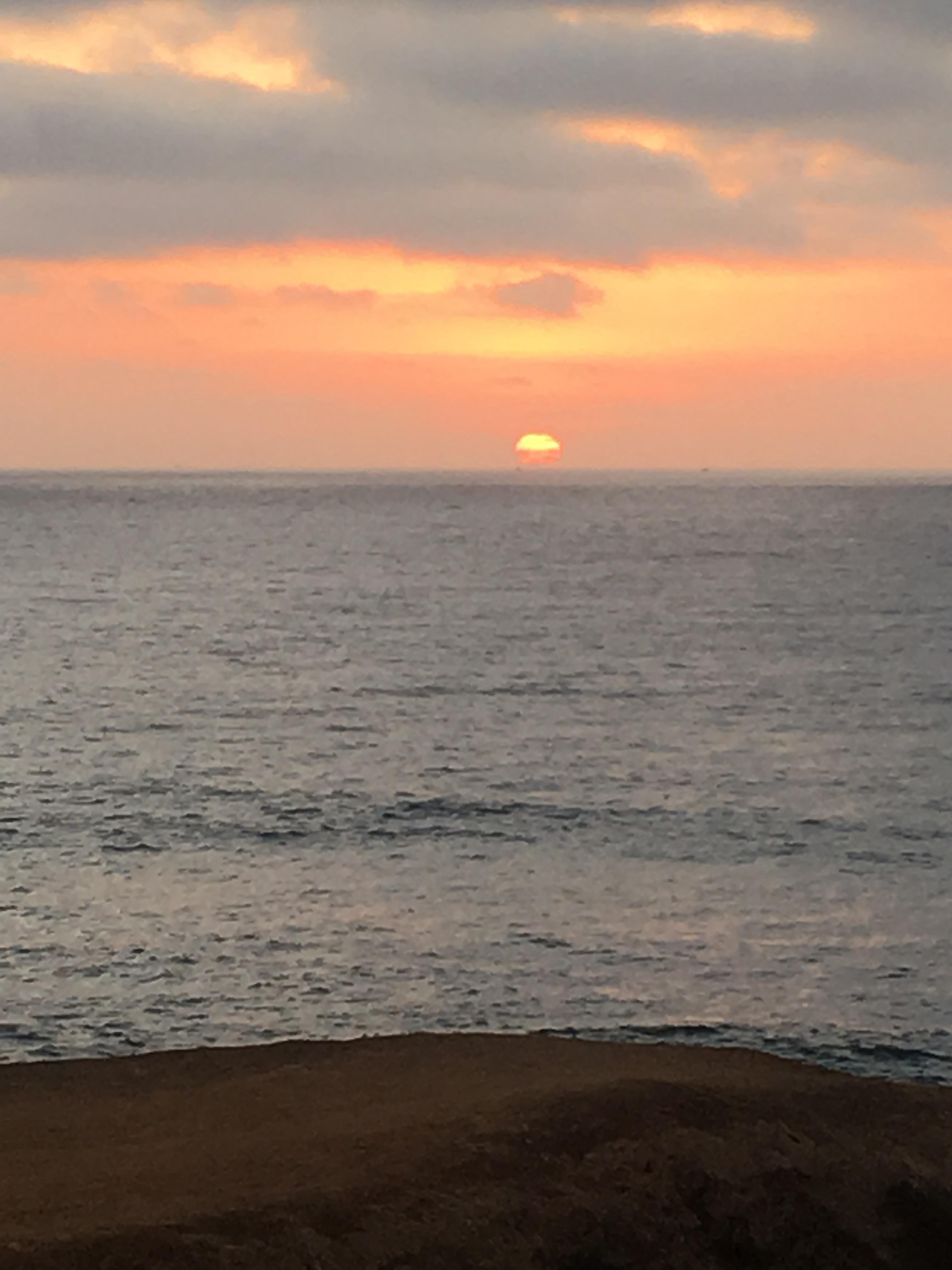 West coast sunset
