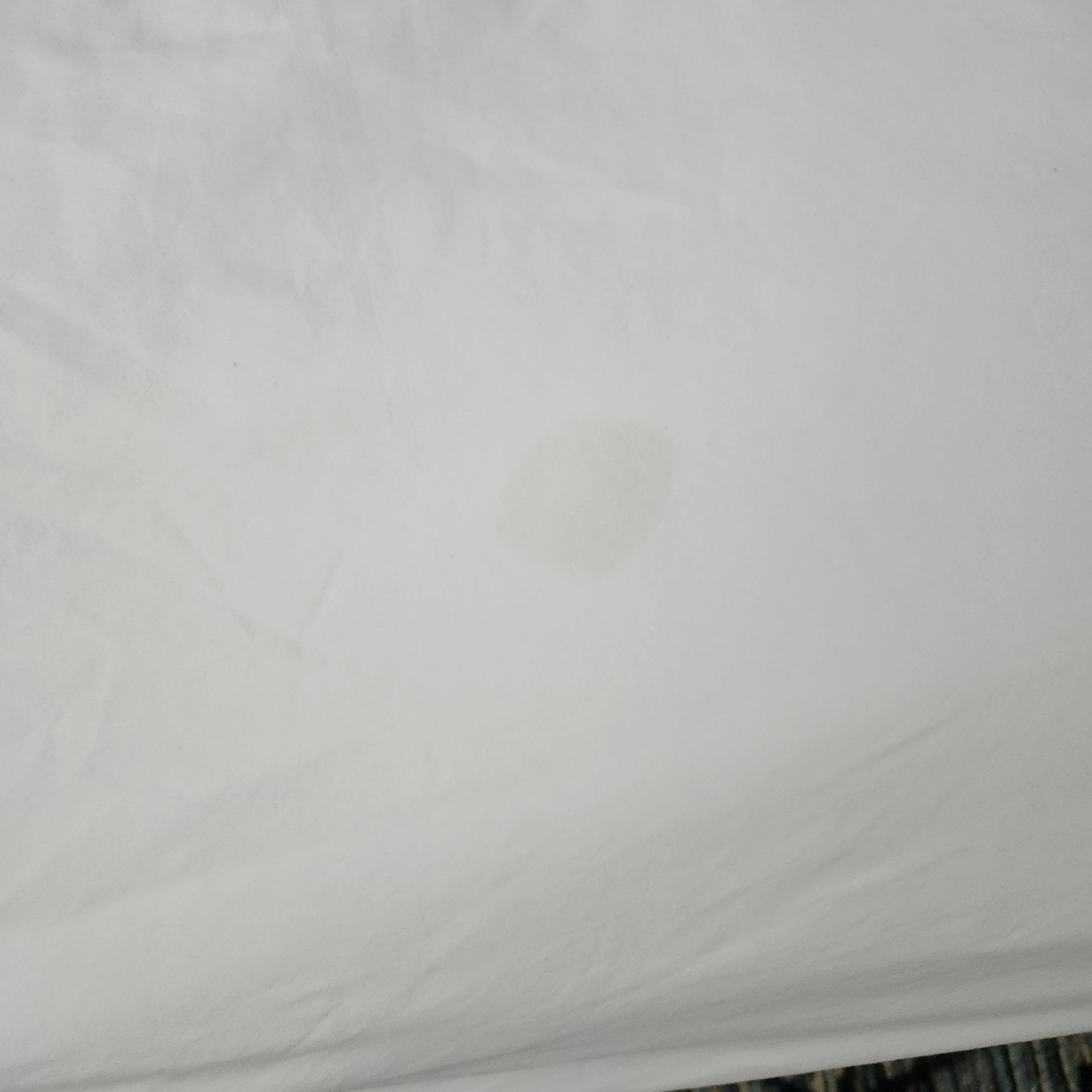 Dirty sheets on the bed when we arrived. 